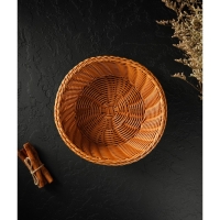 Корзинка для подачи Доляна &laquo;Капучино&raquo;, 21&times;7 см, цвет коричневый