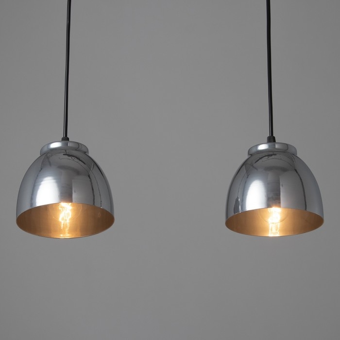 Люстра BayerLux Подвес BayerLux 3111/2 2х40Вт Е27, хром, d=13,5 см, h=10,5 см