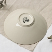 Тарелка керамическая &laquo;Стоун&raquo;, 20 х 5.5 см, 600 мл, цвет серый