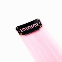 Цветные пряди для волос новогодние &laquo;Волшебной зимы&raquo; на Новый год, (нежно-розовый) 50 см