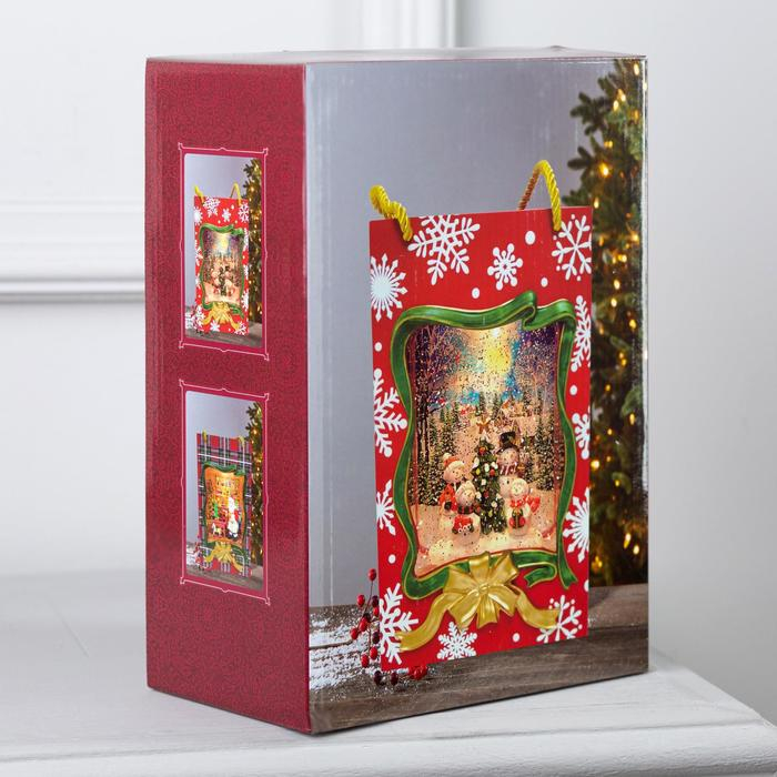 Светодиодная фигура «Пакет с Дедом Морозом» 15 × 23 × 7 см, пластик, батарейки ААх3 (не в комплекте), USB, свечение тёплое белое Светодиодная фигура «Пакет с Дедом Морозом» 15 × 23 × 7 см, пластик, батарейки ААх3 (не в комплекте), USB, свечение тёплое белое