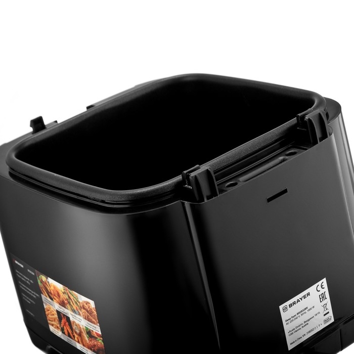 Фритюрница BRAYER 2832BR-BK, 1800 Вт, 2,5 л, 130-190 &deg;C, чёрная