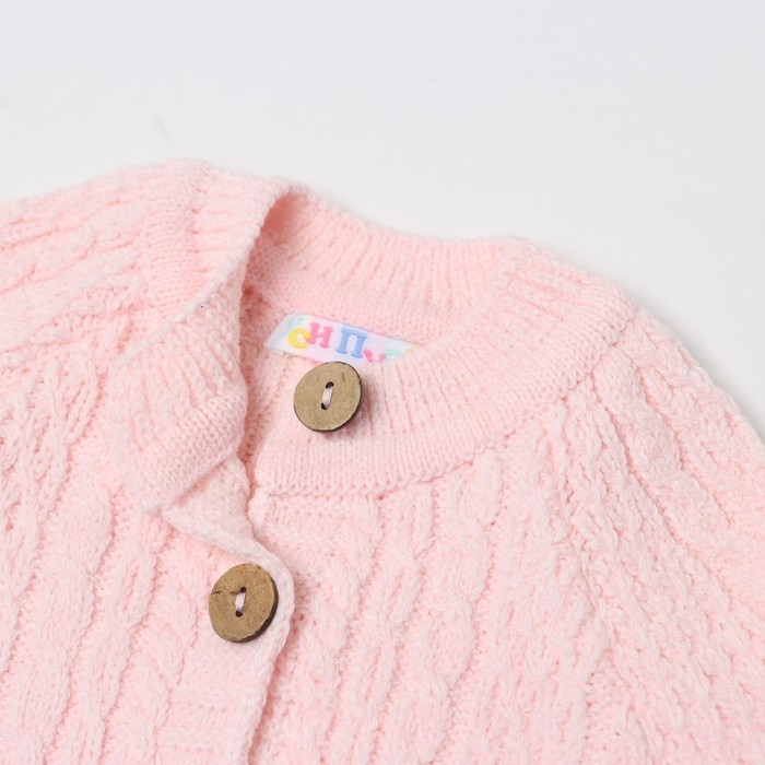 Комбинезон детский, цвет розовый, рост 62-68 см