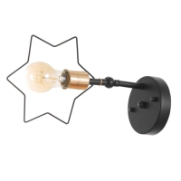 Бра "Звезда" Е27 40Вт черный 15х17х26 см Бра "Звезда" Е27 40Вт черный 15х17х26 см