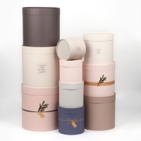 Набор круглых коробок 10 в 1, упаковка подарочная, &laquo;Эко&raquo;, 10 х 10 - 23,5 х 23,5 см