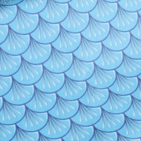 Лежак для бани с принтом "Водяной дракон" в чехле, 50х150см, голубой Лежак для бани с принтом "Водяной дракон" в чехле, 50х150см, голубой