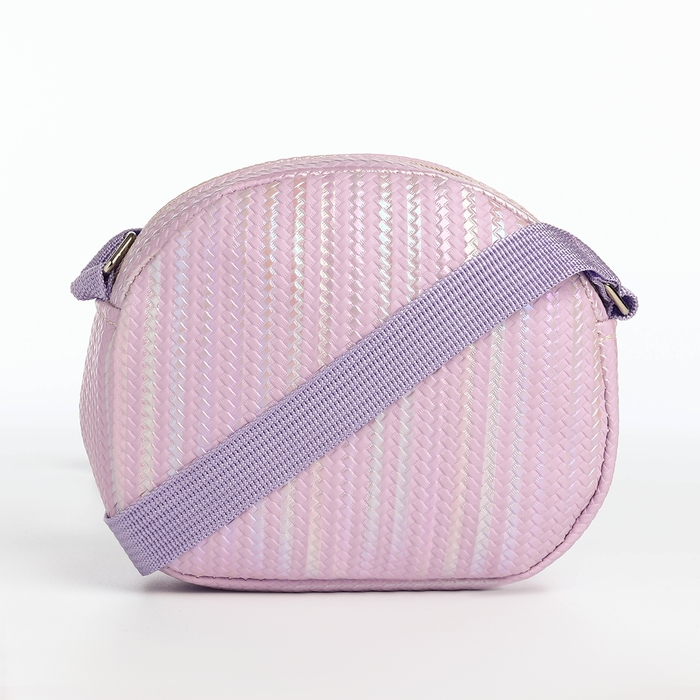 Сумка детская для девочки на молнии, цвет сиреневый