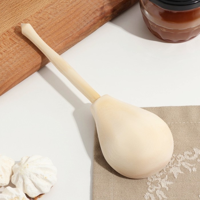 Ложка полубаская, без росписи, хемпельная, 19&times;6 см