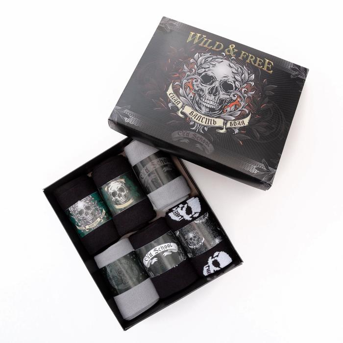 Набор мужских носков KAFTAN Old school 6 пар, р-р 41-44 (26-29 см) Набор мужских носков KAFTAN Old school 6 пар, р-р 41-44 (26-29 см)