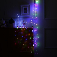 Гирлянда «Конский хвост» 20 нитей по 2 м, IP20, серебристая нить, 400 LED, свечение мульти, 12 В Гирлянда «Конский хвост» 20 нитей по 2 м, IP20, серебристая нить, 400 LED, свечение мульти, 12 В