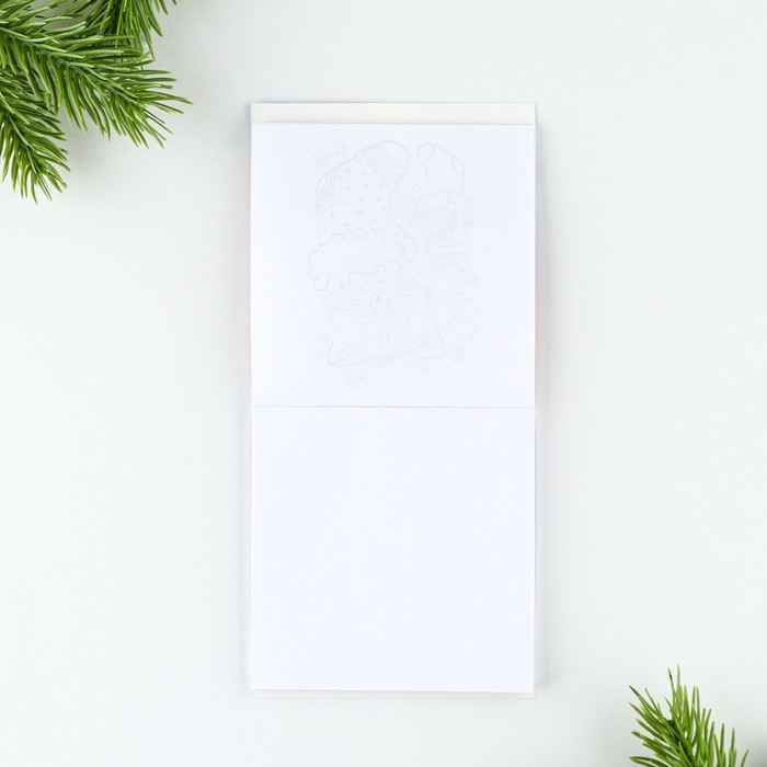 Подарочный набор новогодний, блокнот и восковые мелки &laquo;Волшебный единорог&raquo;