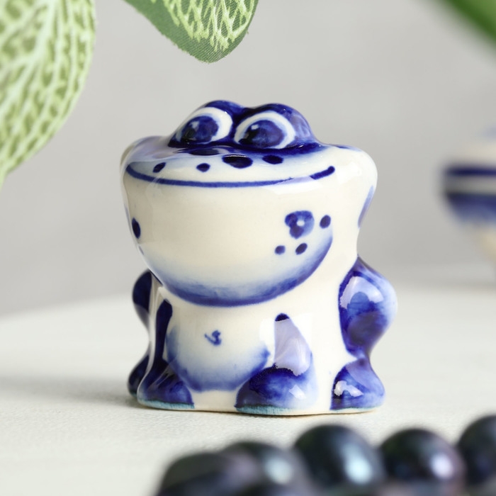 Сувенир &laquo;Лягушка&raquo;, 4,5 см, гжель
