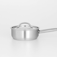 Сотейник из нержавеющей стали с крышкой Hanna Kn&ouml;vell, 1,2 л, d=16 см, h=6,5 см, толщина стенки 0,8 мм, индукция