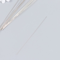 Иглы металл для бисера в стеклянной колбе тонкие набор 30 шт &Oslash; 0,6х120 мм 1,5х1,5х14 см