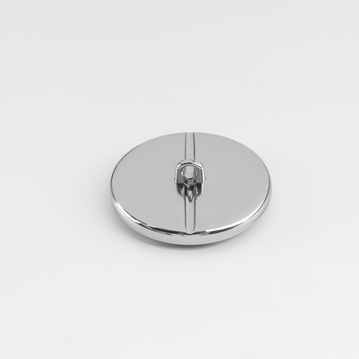 Пуговица металлическая на ножке &laquo;Орнамент&raquo;, декоративная, d = 25 мм, цвет белый/чёрный/серебряный