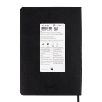 Еженедельник датир 2025г мягк обл иск кож А5 80л ESCALADA, бл тис, кр бл 70 г/м&sup2;, чёрный