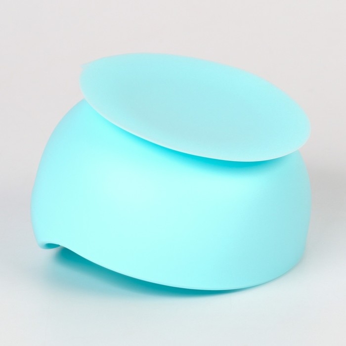 Тарелка детская на присоске, ложка, Крошка Я, цвет голубой