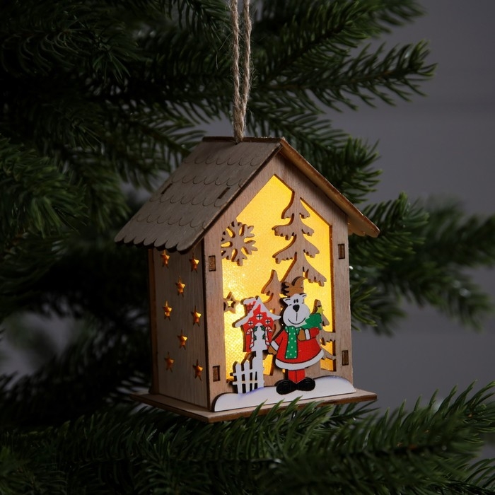 Ёлочная игрушка &laquo;Олень&raquo;, от батареек, свечение тёплое белое