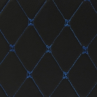 Органайзер кофр в багажник, 39 х 30 х 31 см, экокожа, черный-синий