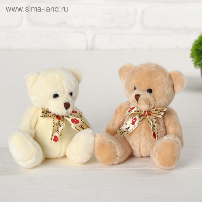 Мягкая игрушка &laquo;Мишка с бантиком&raquo;, цвета МИКС