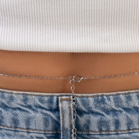 Портупея &laquo;Талия&raquo; жемчужины, цвет белый в серебре, 68 см + 25 см удлинитель