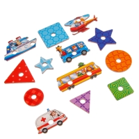 Настольная игра. Геоборд с доп. элементами &laquo;Машинки&raquo; 20х20 см