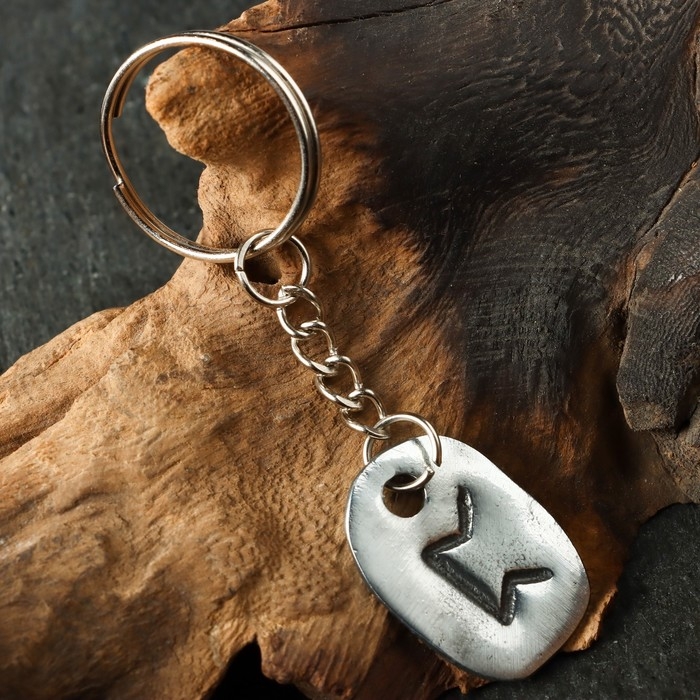 Амулет Амулет "Скандинавские Руны", руна ПЕРТ, 21х29мм, металлический