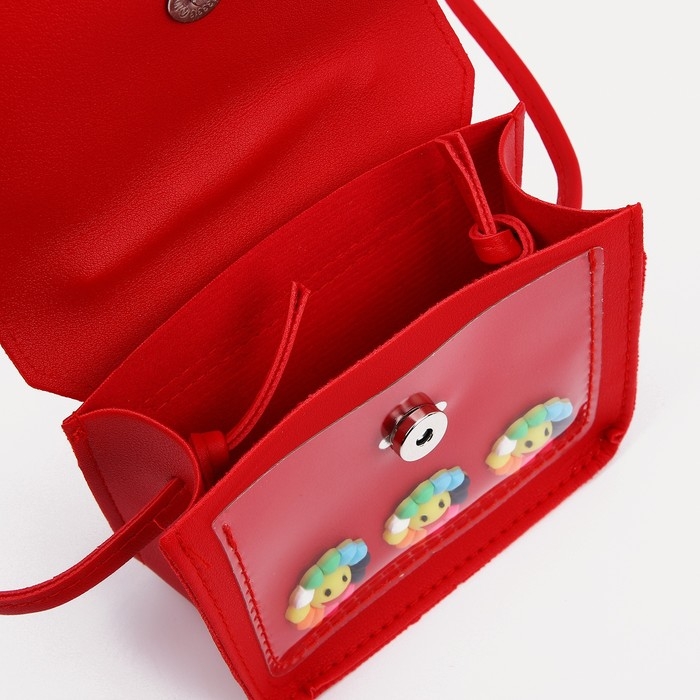 Сумка детская для девочки на магните, цвет красный Сумка детская для девочки на магните, цвет красный