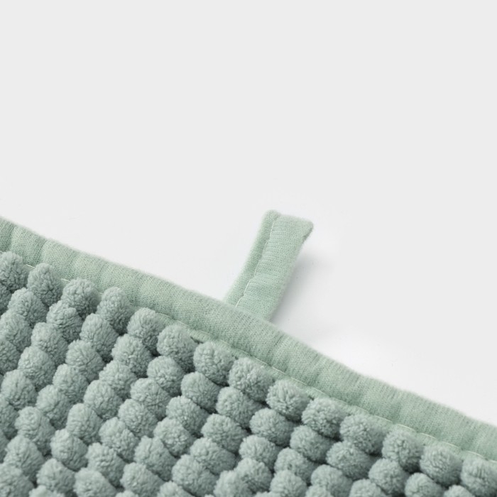 Коврик для дома LaDо́m, букли, плотность 1000 г, 50&times;80 см, цвет мятный