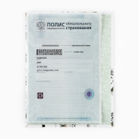 Папка для медицинского полиса &laquo;Цветочная&raquo;, 17,5 х 11,3 см.