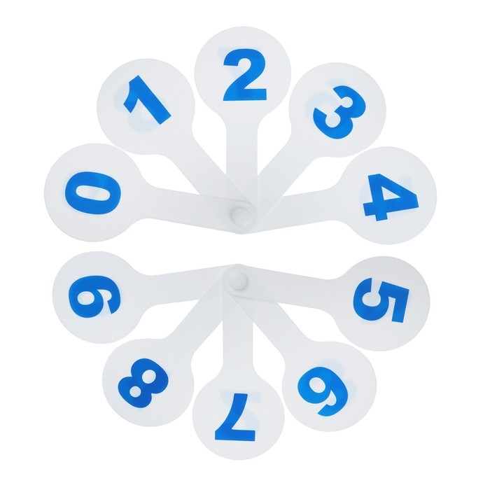 Веер-касса, цифры от 0 до 9 , Calligrata, пакет с европодвесом Веер-касса, цифры от 0 до 9 , Calligrata, пакет с европодвесом