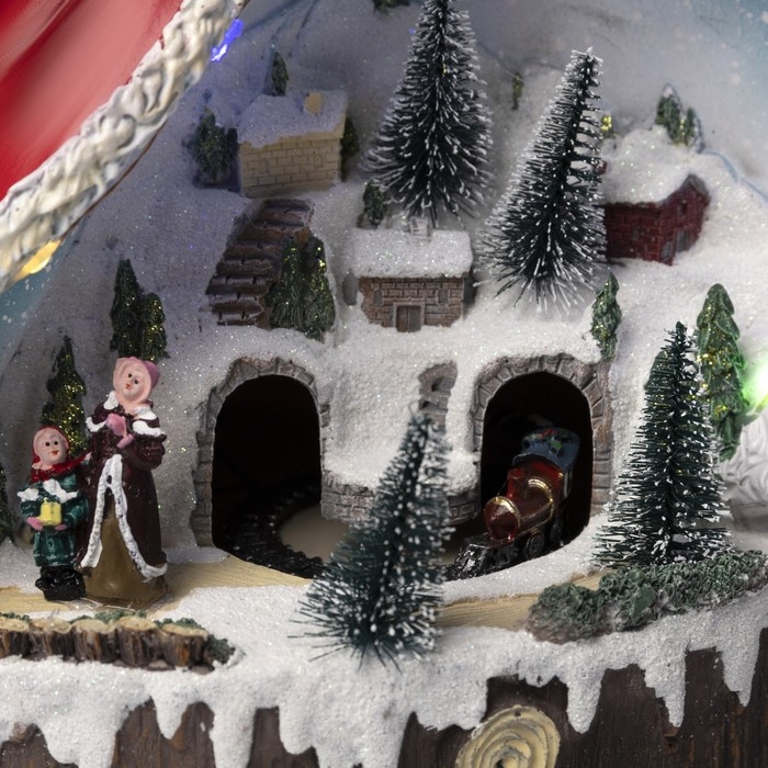 Светодиодная фигура «Дед Мороз и паровоз» 23 × 32 × 16 см, полистоун, батарейки ААх3 (не в комплекте), USB, свечение мульти (RGB) Светодиодная фигура «Дед Мороз и паровоз» 23 × 32 × 16 см, полистоун, батарейки ААх3 (не в комплекте), USB, свечение мульти (RGB)