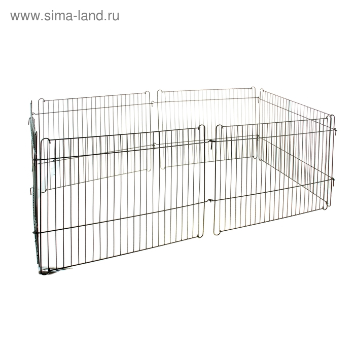 Вольер 6 секций, 64 х 54 см, чёрный
