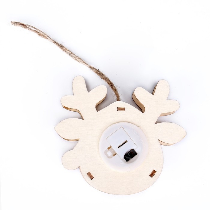 Световой декор с подвеской &laquo;Новый год&raquo; 9 см, МИКС