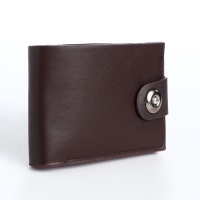 Портмоне мужское на магните, отдел для карт, монет, цвет коричневый Портмоне мужское на магните, отдел для карт, монет, цвет коричневый