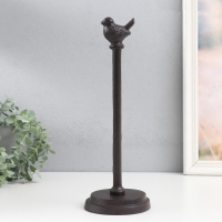 Сувенир чугун держатель д/полотенец "Птичка" 12х12х33 см Сувенир чугун держатель д/полотенец "Птичка" 12х12х33 см