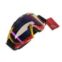 Очки-маска для езды на мототехнике, стекло сине-фиолетовый хамелеон, бомбер, ОМ-26 Очки-маска для езды на мототехнике, стекло сине-фиолетовый хамелеон, бомбер, ОМ-26