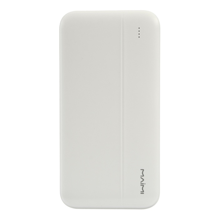 Внешний аккумулятор Maimi Mi30, 10000 мАч, 2 USB, Type-C, microUSB, 2.1 А, белый