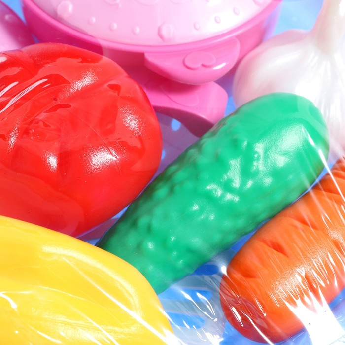 Набор овощей и кухонной посуды &laquo;Волшебная Хозяюшка&raquo;, 12 предметов на подносе