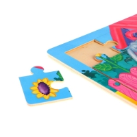 Пазл большой &laquo;Весёлые зверята&raquo;, 30 элементов, размер детали: 6 &times; 5 см