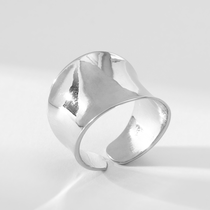 Кольцо металл &laquo;Тренд&raquo; оковы, цвет серебро, безразмерное