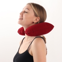 Подушка для шеи дорожная, надувная, 42 × 27 см, цвет МИКС Подушка для шеи дорожная, надувная, 42 × 27 см, цвет МИКС