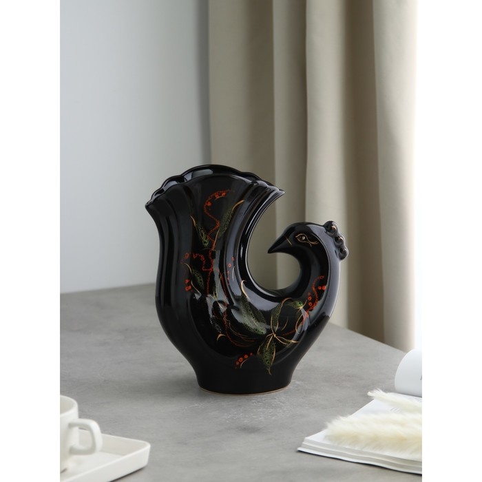 Ваза керамическая &laquo;Голубь&raquo;, настольная, 25 см, микс