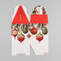 Коробка новогодняя складная &laquo;Яркие шары&raquo; 14 х 16 х 14 см, Новый год