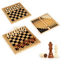 Настольная игра 3 в 1 "Король": нарды, шахматы, шашки, 39 х 39 см Настольная игра 3 в 1 "Король": нарды, шахматы, шашки, 39 х 39 см