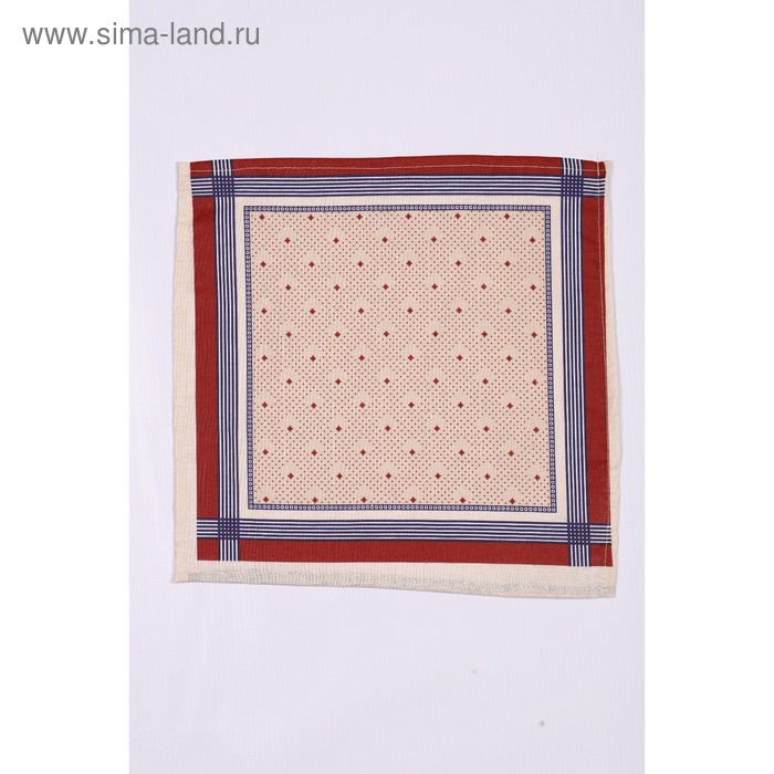 Платок носовой мужской 28х28см, 12шт, рис 21163-3 микс, ситец 100г/м, хл100%