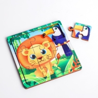 Пазл «Лев и тукан», 9 деталей Пазл «Лев и тукан», 9 деталей