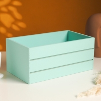 Кашпо деревянное 25х14х11 см мятный Кашпо деревянное 25х14х11 см мятный