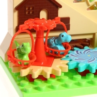 Конструктор развивающий с шестерёнками &laquo;Дино Мир&raquo;, 33 детали