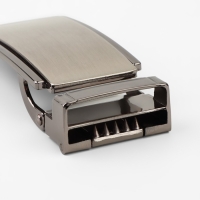 Пряжка для ремня, автоматическая, 7,8 &times; 3,5 см, цвет чёрный никель